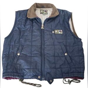Vintage Starter Rugged Terrain Vest Men's Large Navy Blue